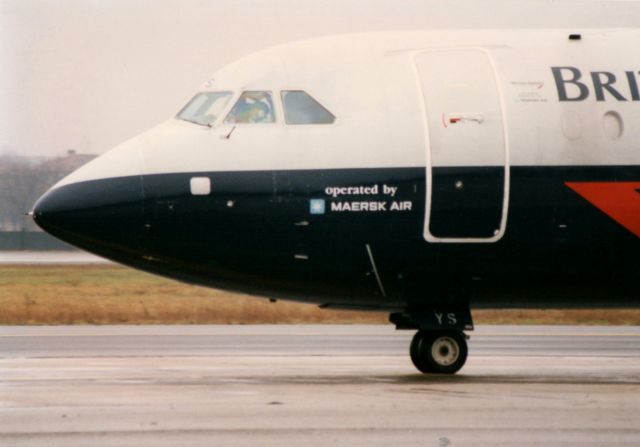 G-AWYS — - 1985 British Airways operated by MAERSK AIR stickerbr /br /BAC 111-501EX One-Eleven