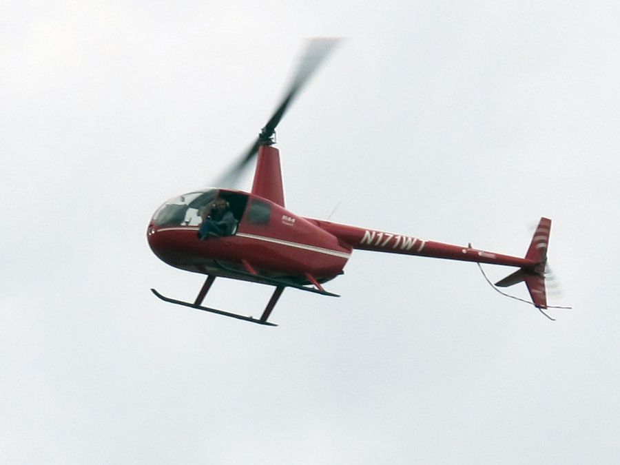 Robinson R-44 (N171WT) - Take off.