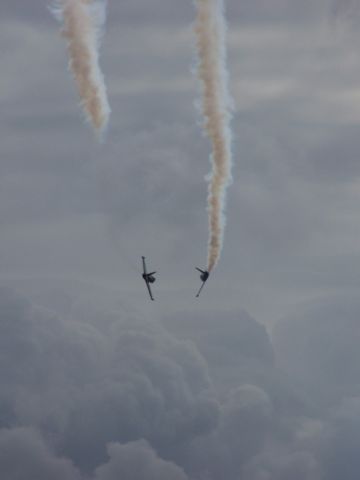 Aero L-39 Albatros — - MCAS Miramar Airshow 2006  San Diego, CA  The Patriots Jet Team overhead crossover!