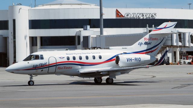 Hawker 800 (VH-RIO) - Hawker 800XP msn 258594. RFDS VH-RIO YPPH 031117.