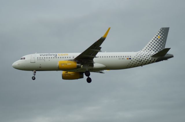 Airbus A320 (EC-MFL) - Ich bin Vuelinger titles on the nose