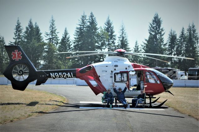 Eurocopter EC-635 (N952AL) - Medi-Vac team from todays NHRA races here in Seattle. When a 10,000hp car hits the wall at 300mph these are the ones that try to save your life!