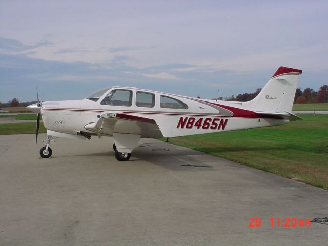 Beechcraft Bonanza (33) (N8465N) - On ramp 10/29/09