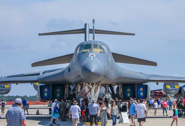 Rockwell Lancer — - The B1's never look that big..... until you get close to one. A beautiful Monster! Questions about this photo can be sent to Info@FlewShots.com