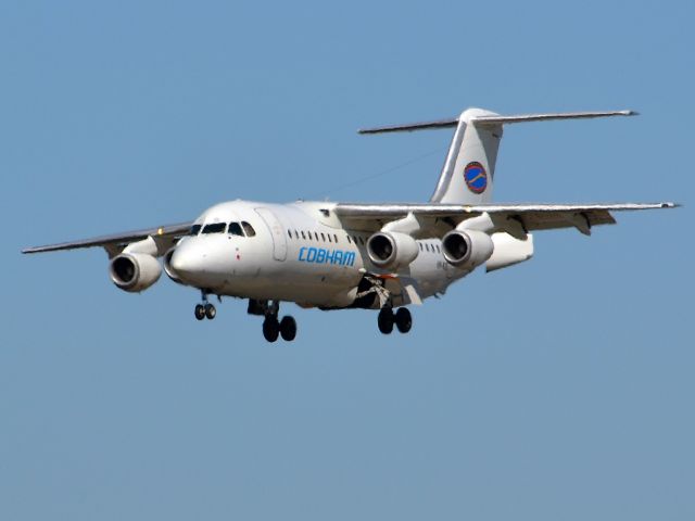 British Aerospace BAe-146-200 (VH-NJG) - On short finals for runway 05. Thursday 12th April 2012.