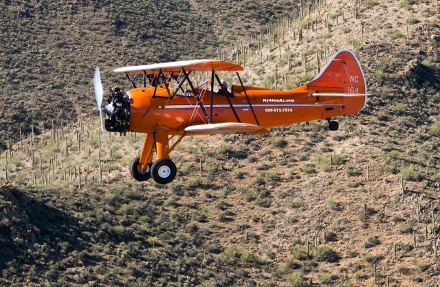 WACO O (N164) - NC164, Waco UPF-7 over Tucson, Arizona