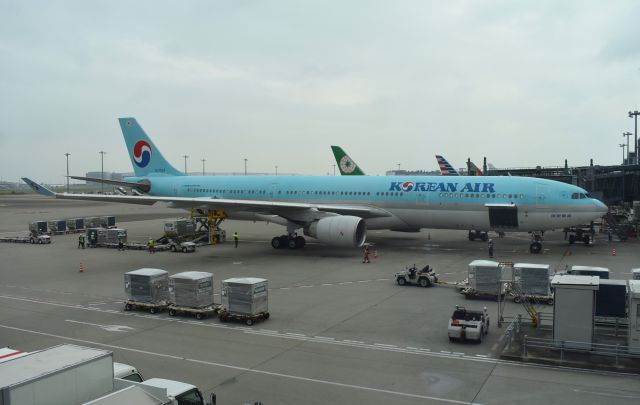 Airbus A330-300 (HL7524) - Korean Air A330-322 (323?) HL7524 (msn 206) at Haneda Airport Japan 18 October 2024.