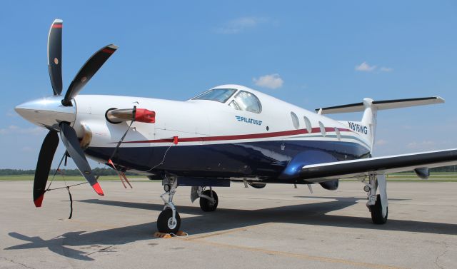 Pilatus PC-12 (N816WG) - A Pilatus PC-12/47E on the ramp at Pryor Regional Airport, Decatur, AL - August 14, 2018.