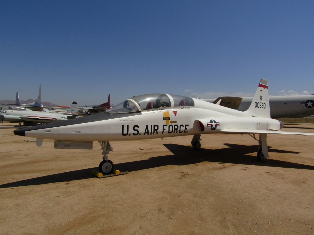 Northrop T-38 Talon (60-0593) - A Northrop T-38A "Talon" on display at March Field Air Museum.