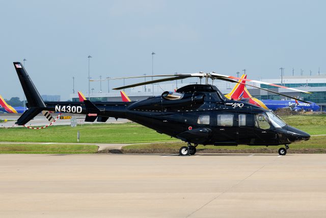 Bell 430 (N430D) - Now here's a stunner! It seems that this Bell 430 is a fairly new addition to the Dallas/Fort Worth area! For some background information on this relatively rare and impressive executive helicopter, it's one of only 136 ever built between 1996 and 2008. As a stretched and more powerful development of the Bell 222/230, it can accommodate ten passengers, including a pilot and co-pilot, with eight seats in the main cabin arranged in three rows. With its impressive speed of 160 mph and service ceiling of up to 14,600 feet, it's quite the capable helicopter.