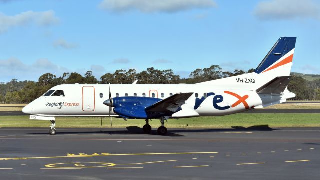 Saab 340 (VH-ZXQ) - Regional Express SAAB 340B VH-ZXQ (cn 423) at Wynyard Airport Tasmania Australia 19 August 2018.