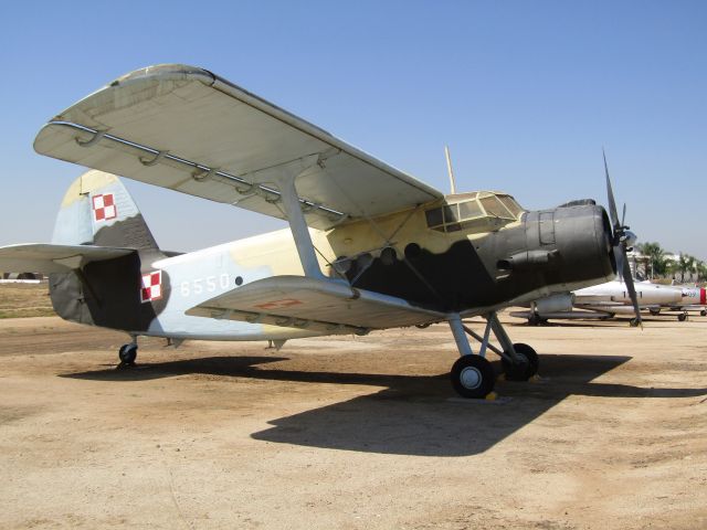 Antonov An-2 — - A Polish-built PZL Mielec AN-2 "Colt" on display at March Field Air Museum. 