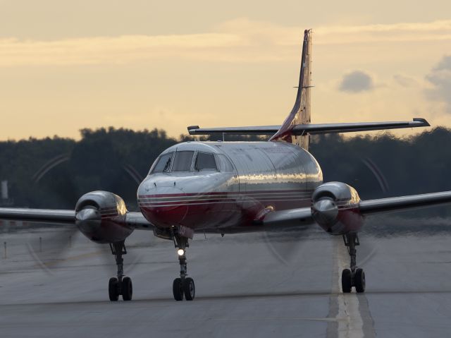 Fairchild Dornier SA-227DC Metro (XA-DCX) - A little prop blur as VTM497 taxies into the ramp early this morning after arriving from Shreveport Rgnl (KSHV), 13 Aug 2022. 