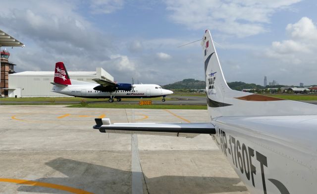 Fokker Maritime Enforcer (HP-1794PST) - Air Panama Fokker 50 taxiing to Rwy 01.