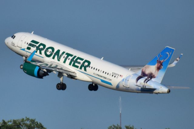 Airbus A320neo (N360FR) - Ruby the Reindeer (N360FR)br /Delivered to Frontier Airlines October 2019br /Photo Taken August 7th 2020