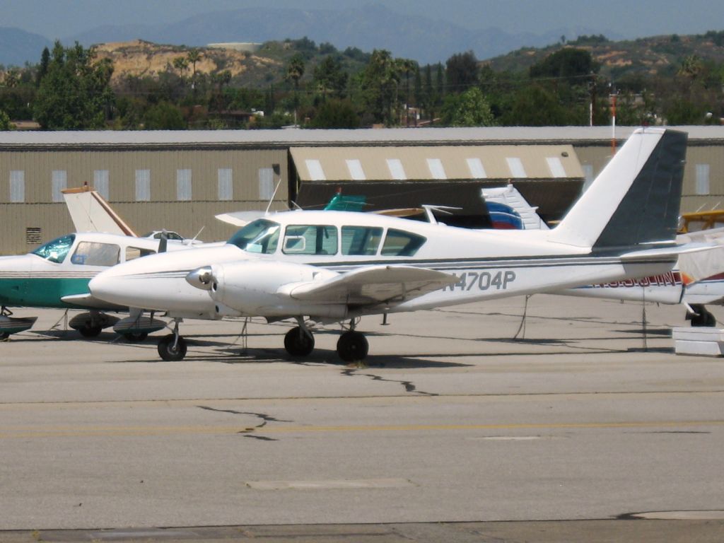 Piper Aztec (N4704P) - PARKED AT FULLERTON
