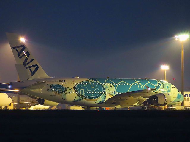 Airbus A380-800 (JA382A) - I took this picture on May 27, 2019.