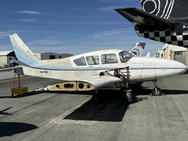 Piper Aztec (VH-TOK) - An Aztec. Will it ever fly again? At Jandakot near Perth, Australia. 27-MAR-2025.