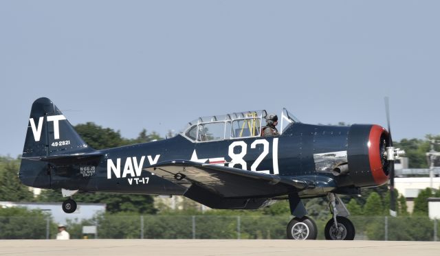 North American T-6 Texan (N66JB) - Airventure 2017