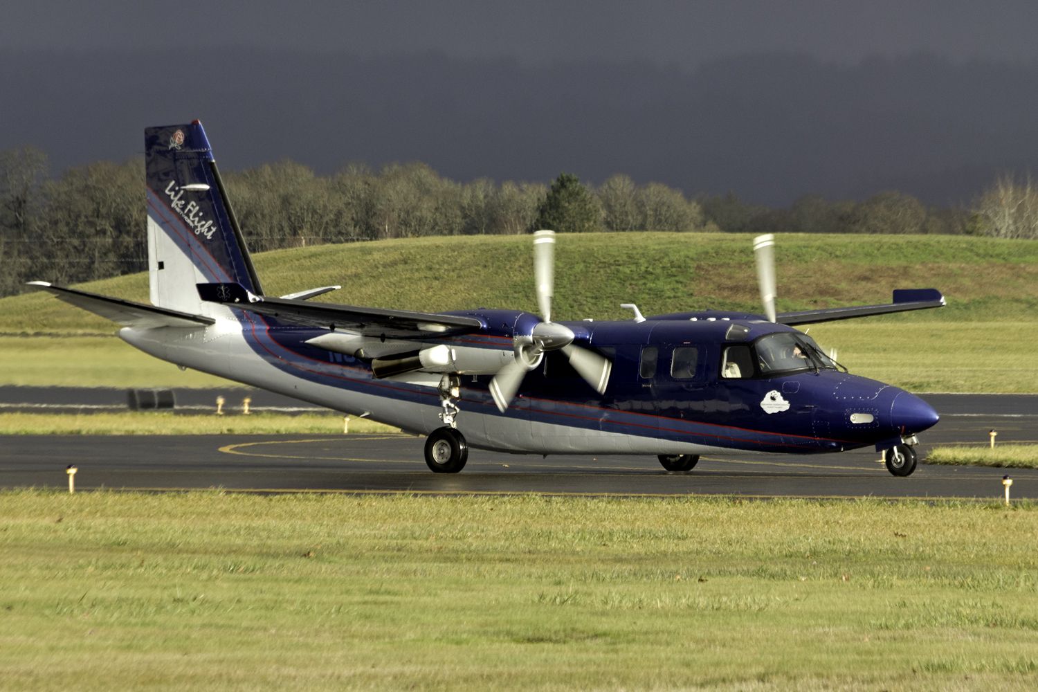 Rockwell Turbo Commander 690 (N96LF) - Hillsboro based Life Flight Commander 690A.  12-2-13