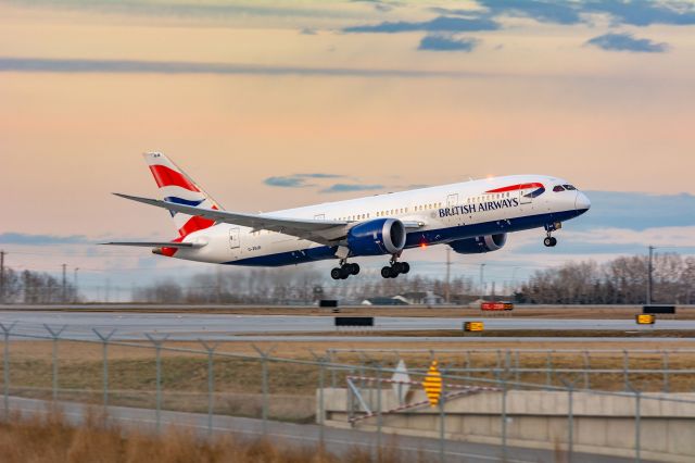 Boeing 787-8 (G-ZBJE) - Evening takeoff. 