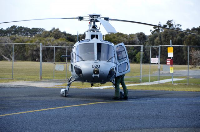 Eurocopter AS-350 AStar (N22020) - Navy Squirrel at Flinders Island, Sept 2017