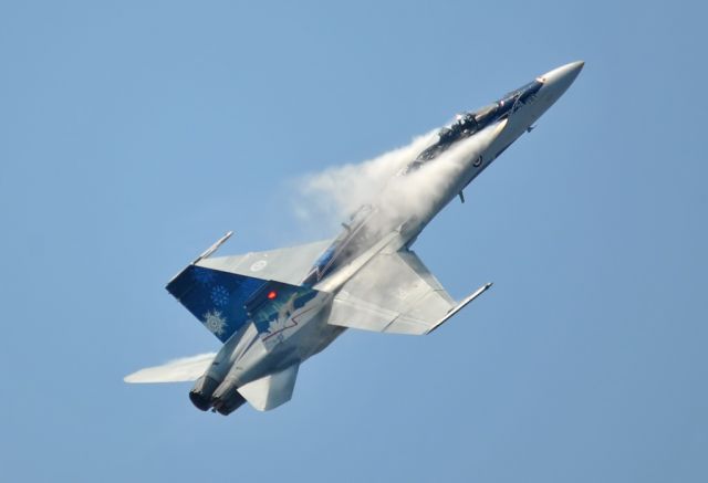 McDonnell Douglas FA-18 Hornet (18-8781) - Royal Canadian Air Force CF-188 Hornet flying display at 2012 Abbotsford International Air Show.