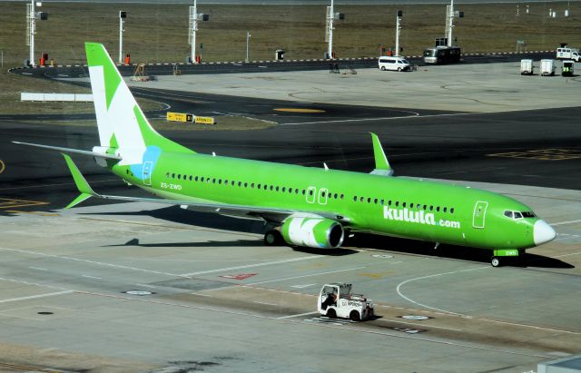 Boeing 737-800 (ZS-SWD) - Kalula like to mark each aircraft a bit differently