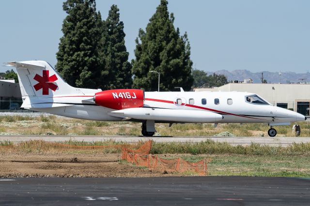 Learjet 35 (N41GJ) - Med Flight taxiing for departure @ VNY.