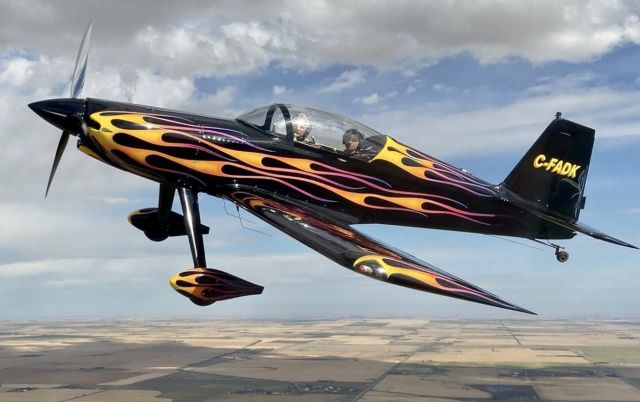 TEAM ROCKET F-1 (C-FADK) - Formation flight over southern Alberta