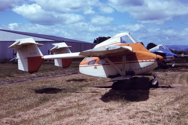 Vans RV-4 (VH-EVH) - TRANSAVIA PL-12 AIRTRUK - REG : VH-EVH (CN G350) - ALBURY NSW. AUSTRALIA - YMAY (28/10/1980)35MM SLIDE CONVERSION USING A LIGHTBOX AND A NIKON L810 DIGITAL CAMERA IN THE MACRO MODE