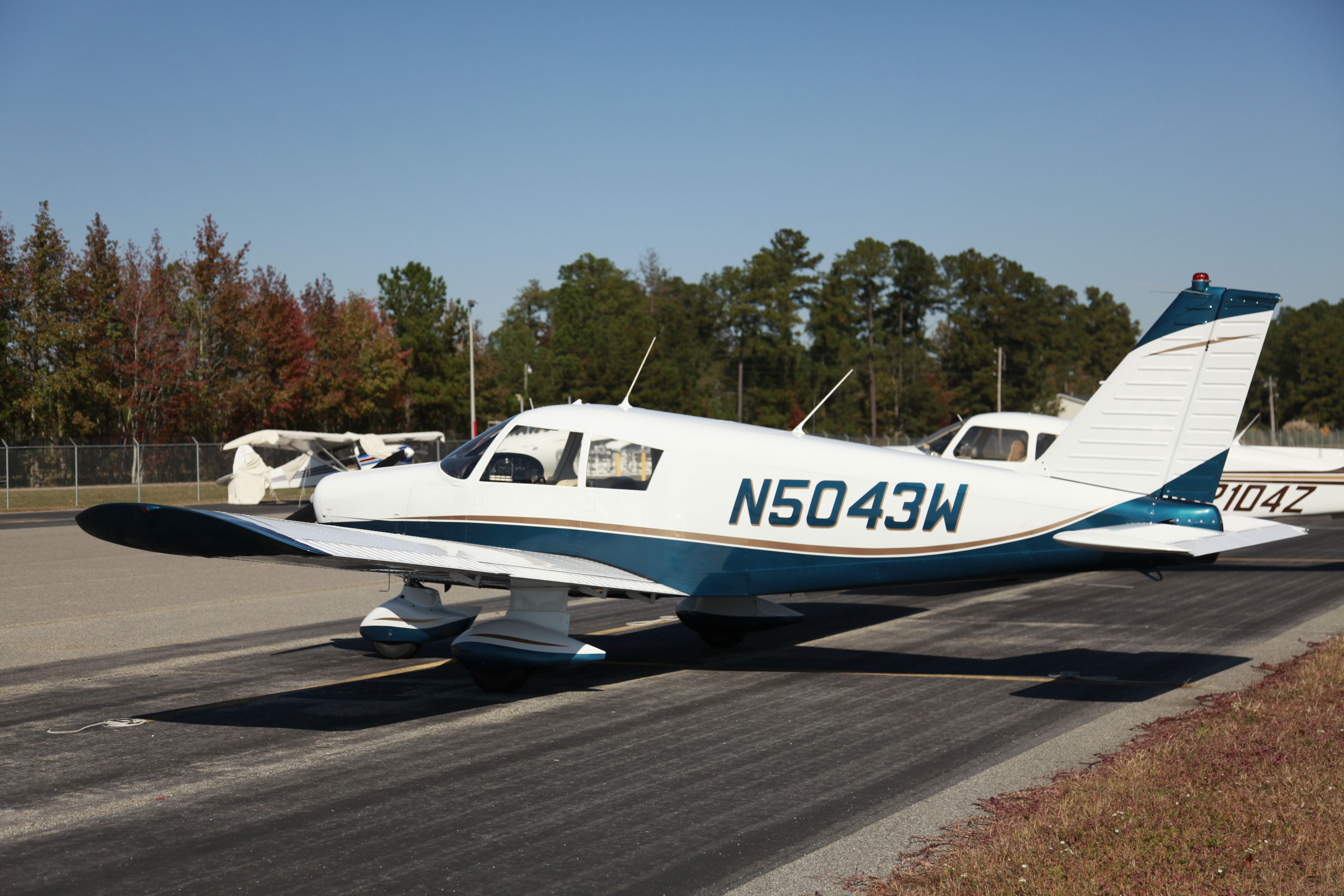 Piper Cherokee (N5043W) - Parked at ramp in Conway, SC.