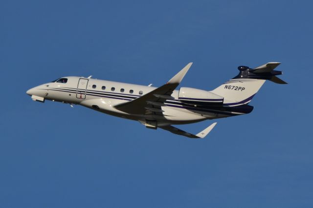 Embraer Legacy 550 (N672PP) - LIVE OAK BANKING CO departing runway 17 at KILM - 4/27/21