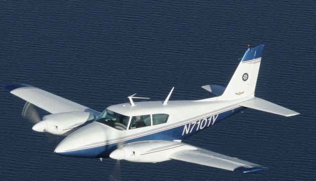 Piper PA-30 Twin Comanche (N7101Y) - Over Lake Tahoe
