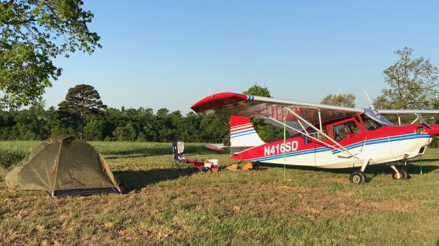 N416SD — - RAF work party camp at Trigger Gap Arkansas