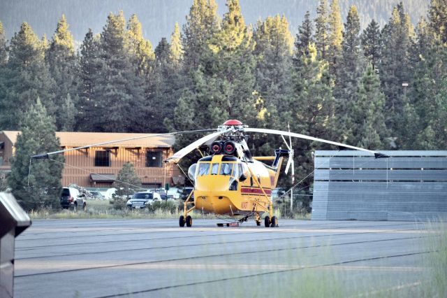 Sikorsky Sea King (N1043T) - Resting on ramp near Truckee Fire Station 96, Truckee, CA