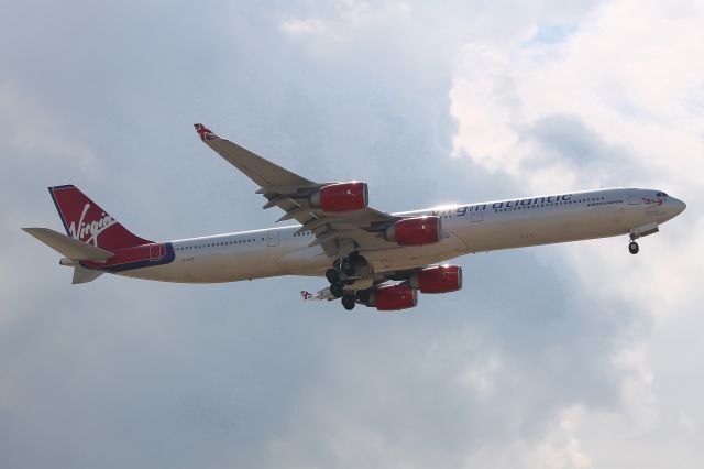 Airbus A340-600 (G-VFIT) - Thistle Hotel Viewing Terrace, London Heathrow, 29th August 2016