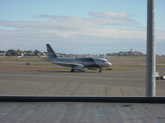 Airbus A319 (N507NK) - Arriving to gate 25 Terminal B