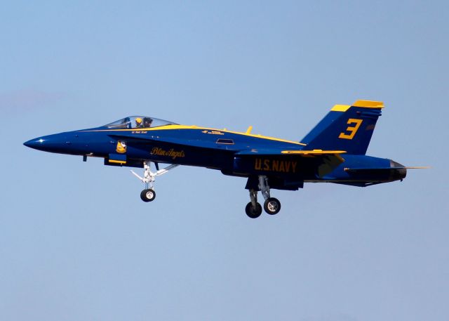 McDonnell Douglas FA-18 Hornet (16-3455) - At Barksdale Air Force Base. 