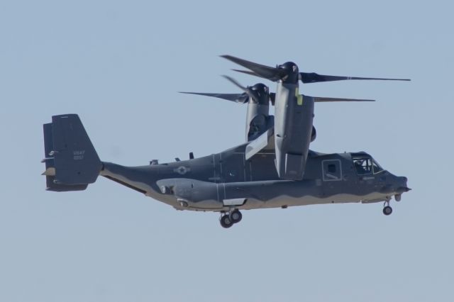 Bell V-22 Osprey (11-0057) - CV-22 during flight testing at Rick Husband Int'l Airport in Amarillo, Texas, on 2/18/2013.