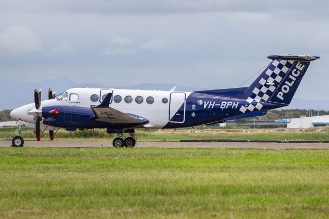 Beechcraft Super King Air 350 (VH-8PH) - Parked up at Brisbane Airport.