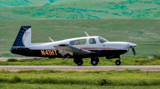 Mooney M-20 (N41HT) - Mooney M20R Ovation at Byron Municipal Airport, March 2023