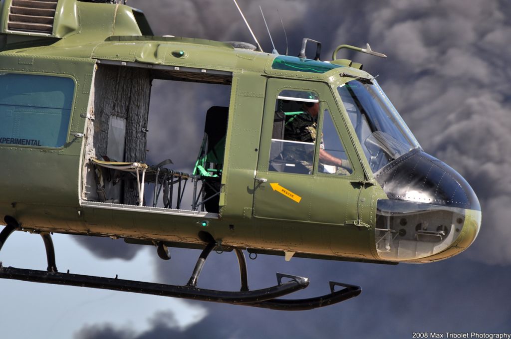 — — - The Collins Foundation Huey was part of the Vietnam recreation at Wings Over Houston 2008