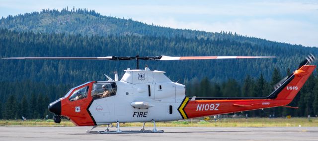 Bell TH-1S HueyCobra (N109Z) - Working the Loyalton Fire north of Truckee, CA - August 16, 2020