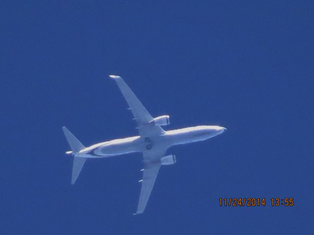 Boeing 737-800 (N552AS) - Alaska Airlines flight 38 from SEA to FLL over Baxter Springs Kansas at 35,000 feet.