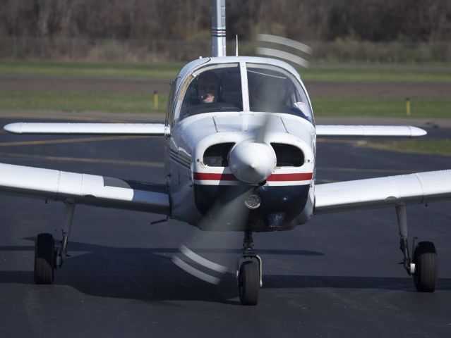 Piper PA-16 Clipper (N81441) - Taxiing onto the ramp after a training flight.