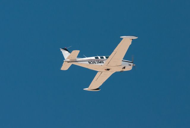 Beechcraft Bonanza (36) (N363MB) - Caught this aircraft taking off from 27 at Carson City.