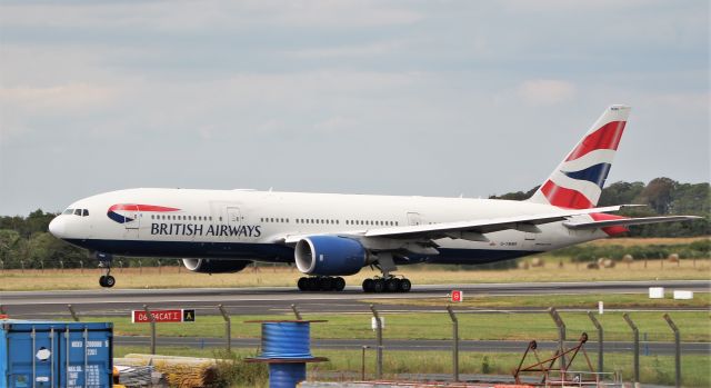 Boeing 777-200 (G-YMMR) - british airways b777-236er g-ymmr dep shannon 15/7/19.