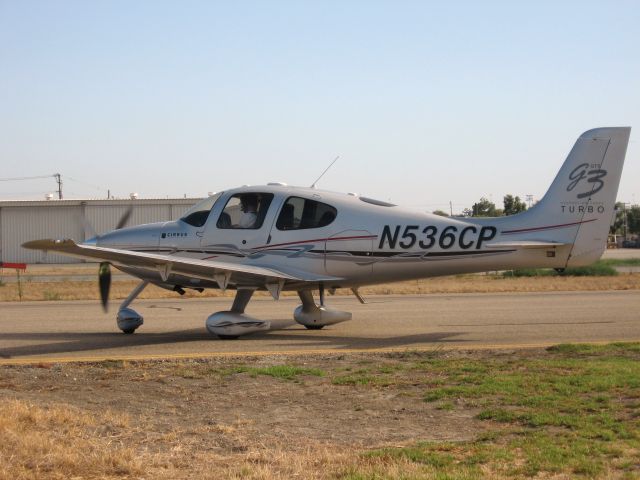 Cirrus SR-22 (N536CP) - Holding short of RWY 24