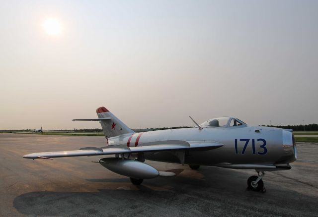 MIKOYAN MiG-17 (N1713P) - Red Star, a 1960 WSK-PZL Mielec MIG 17 (LIM5) seen at KTOL on 31 May 2019.